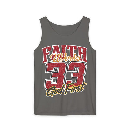Faith Works 33 God First Tank Top