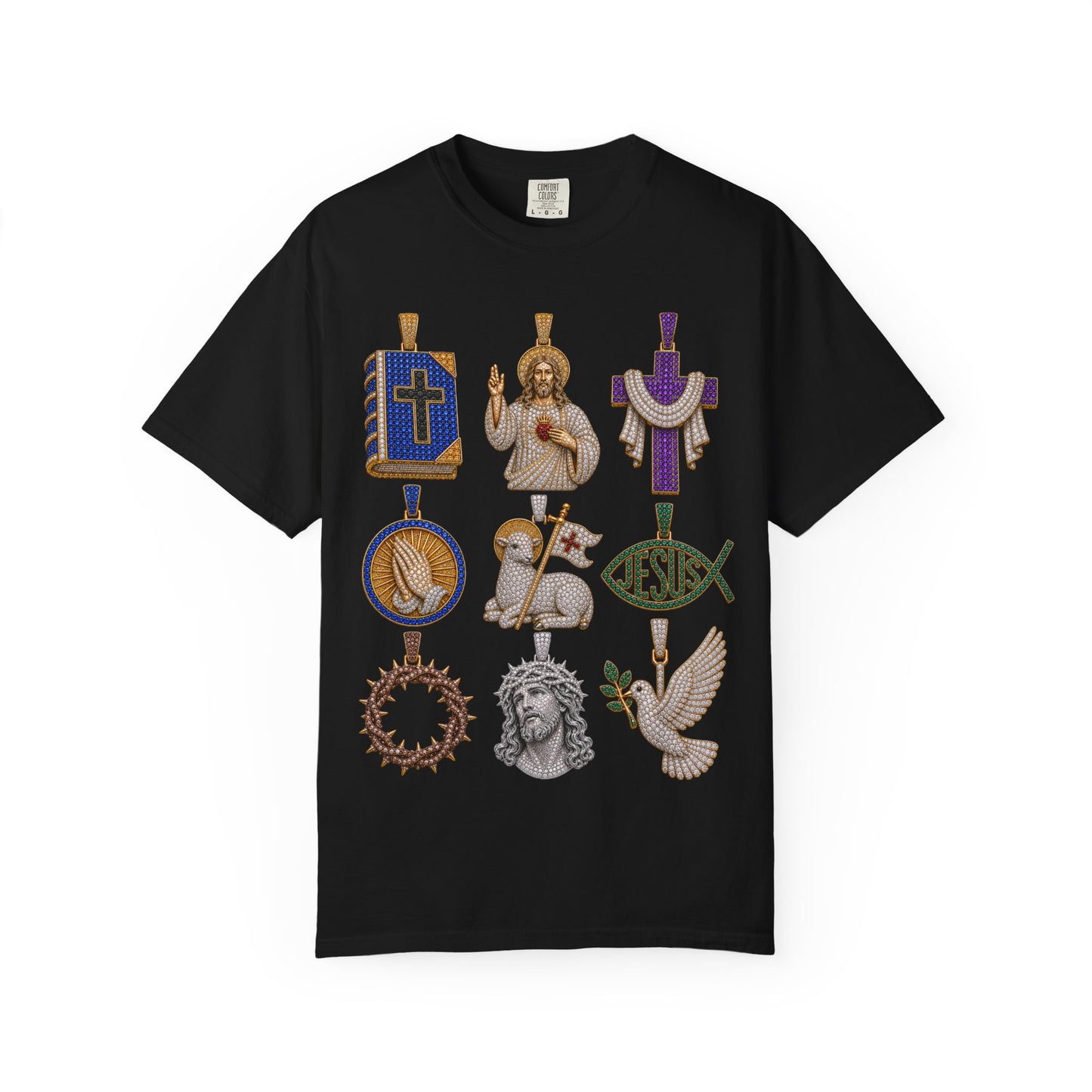 Diamond Christian Pendant Tee