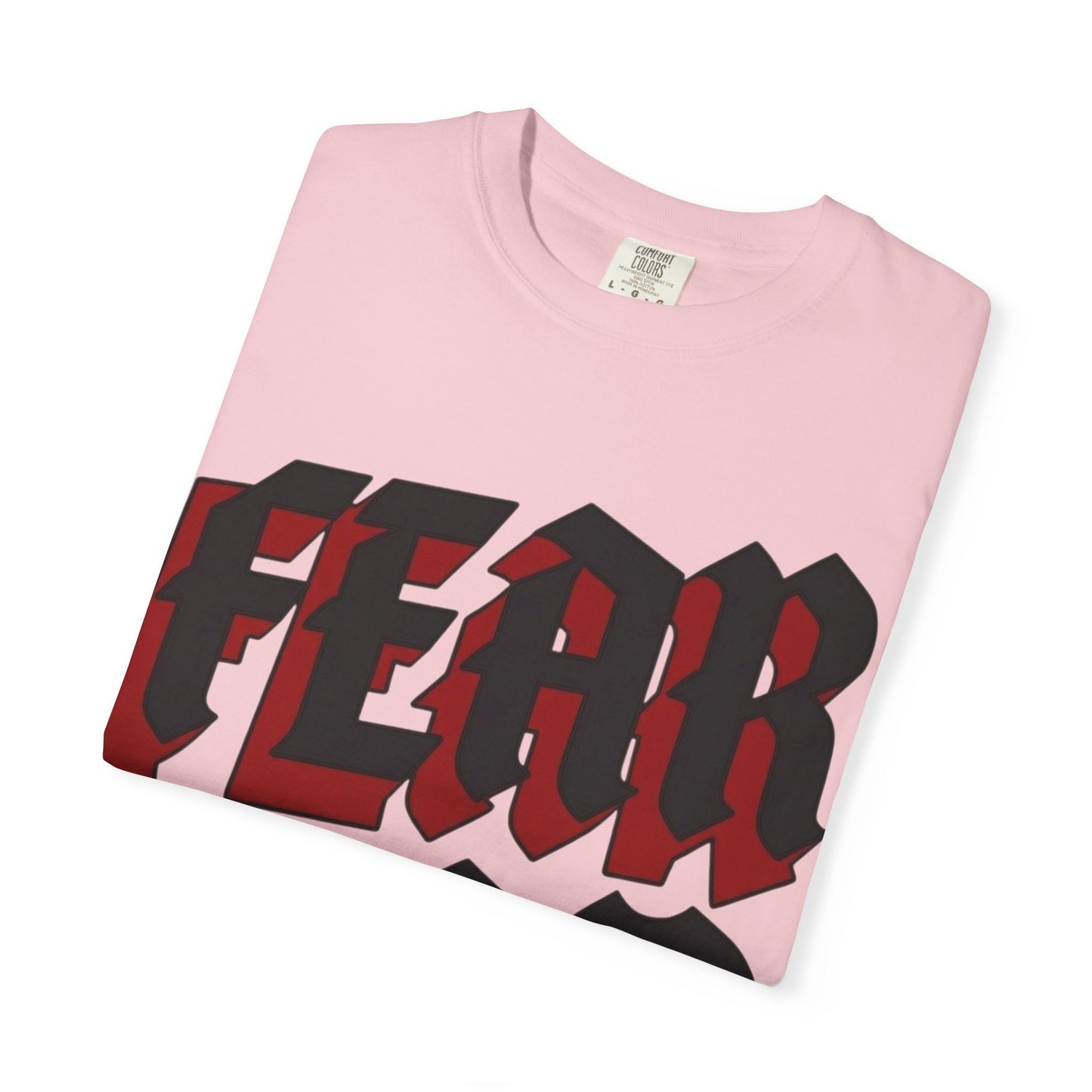 Fear God Graphic T-Shirt — Gothic Red & Black