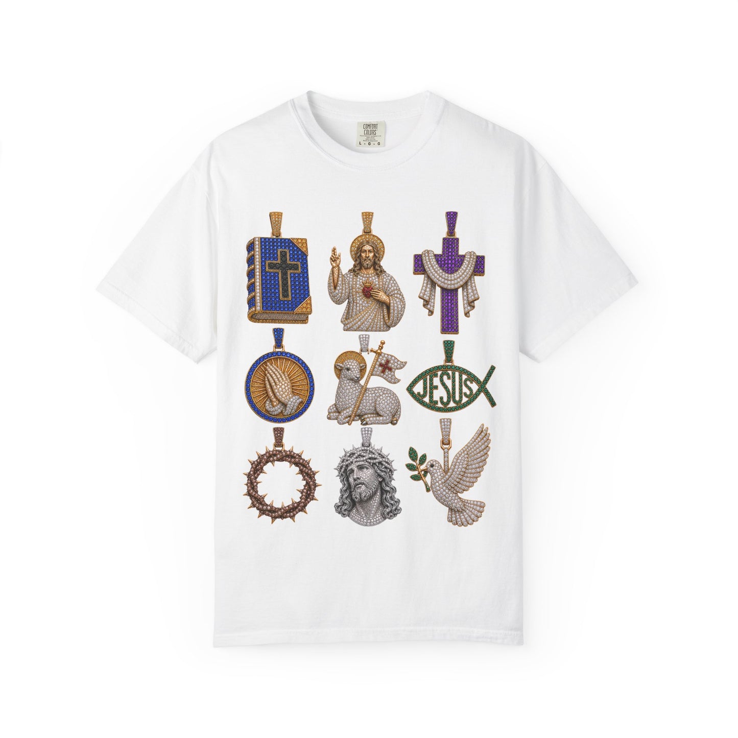 Diamond Christian Pendant Tee