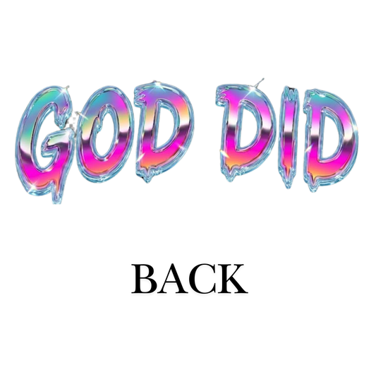 God Did Graphic Retro Religious Tee