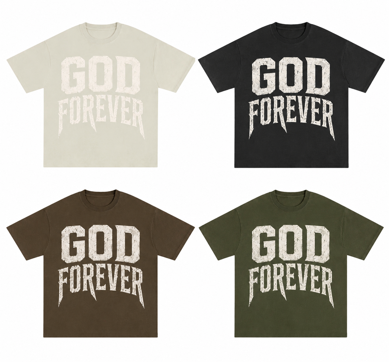 God Forever T-Shirt — Vintage Faith Graphic Tee
