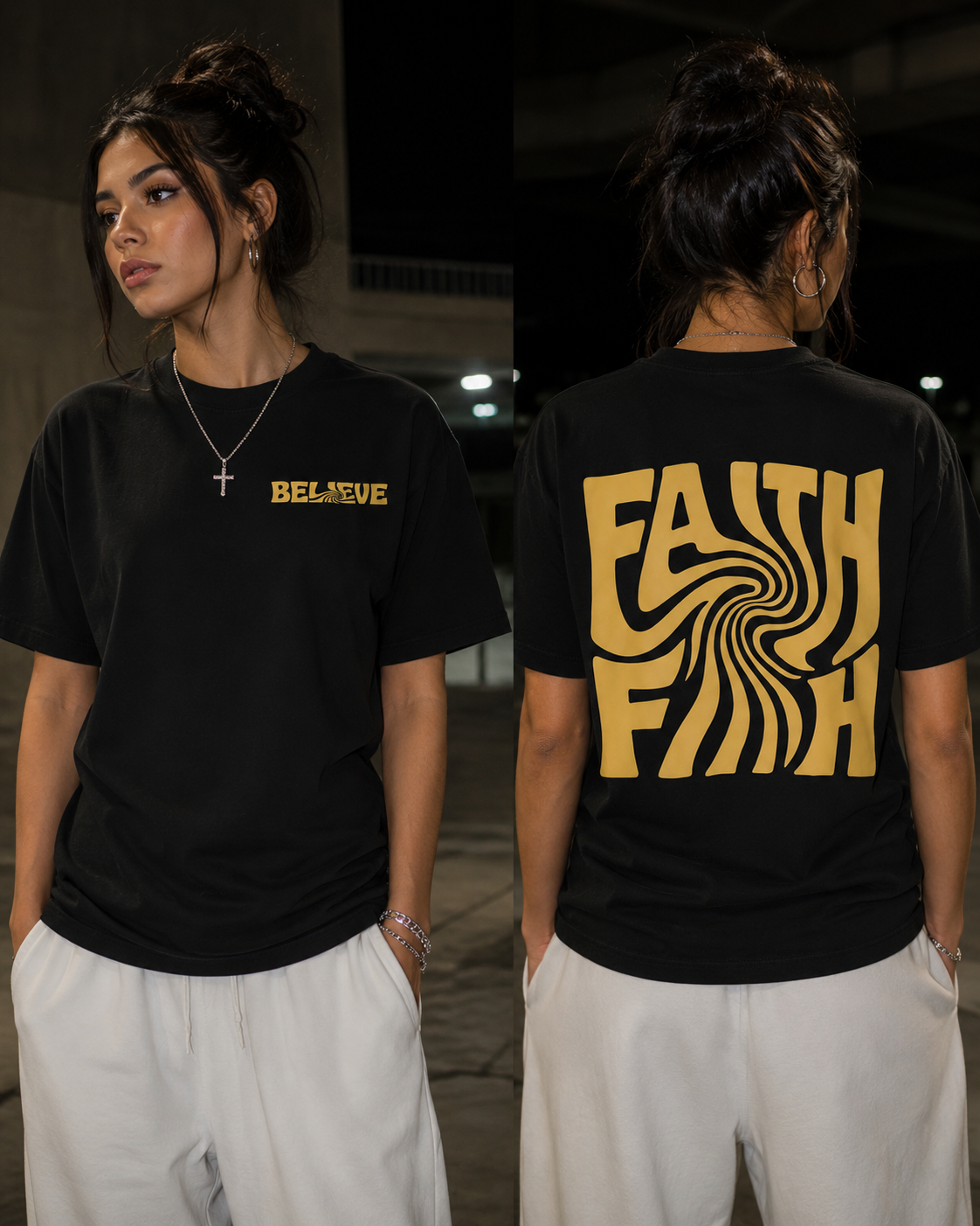 Faith Vibe & Believe Tee