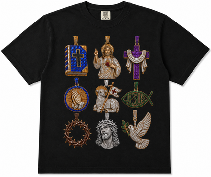 Diamond Christian Pendant Tee