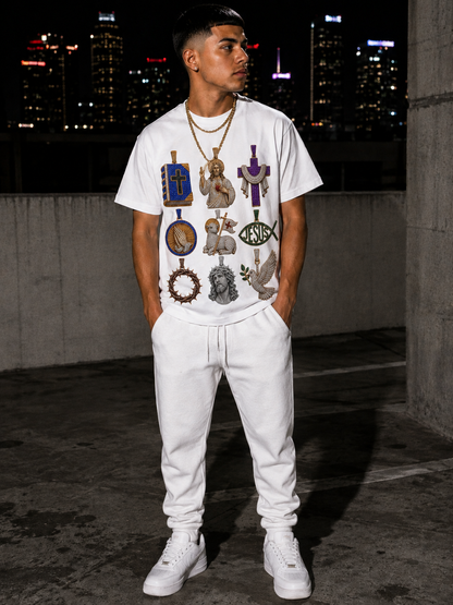 Diamond Christian Pendant Tee