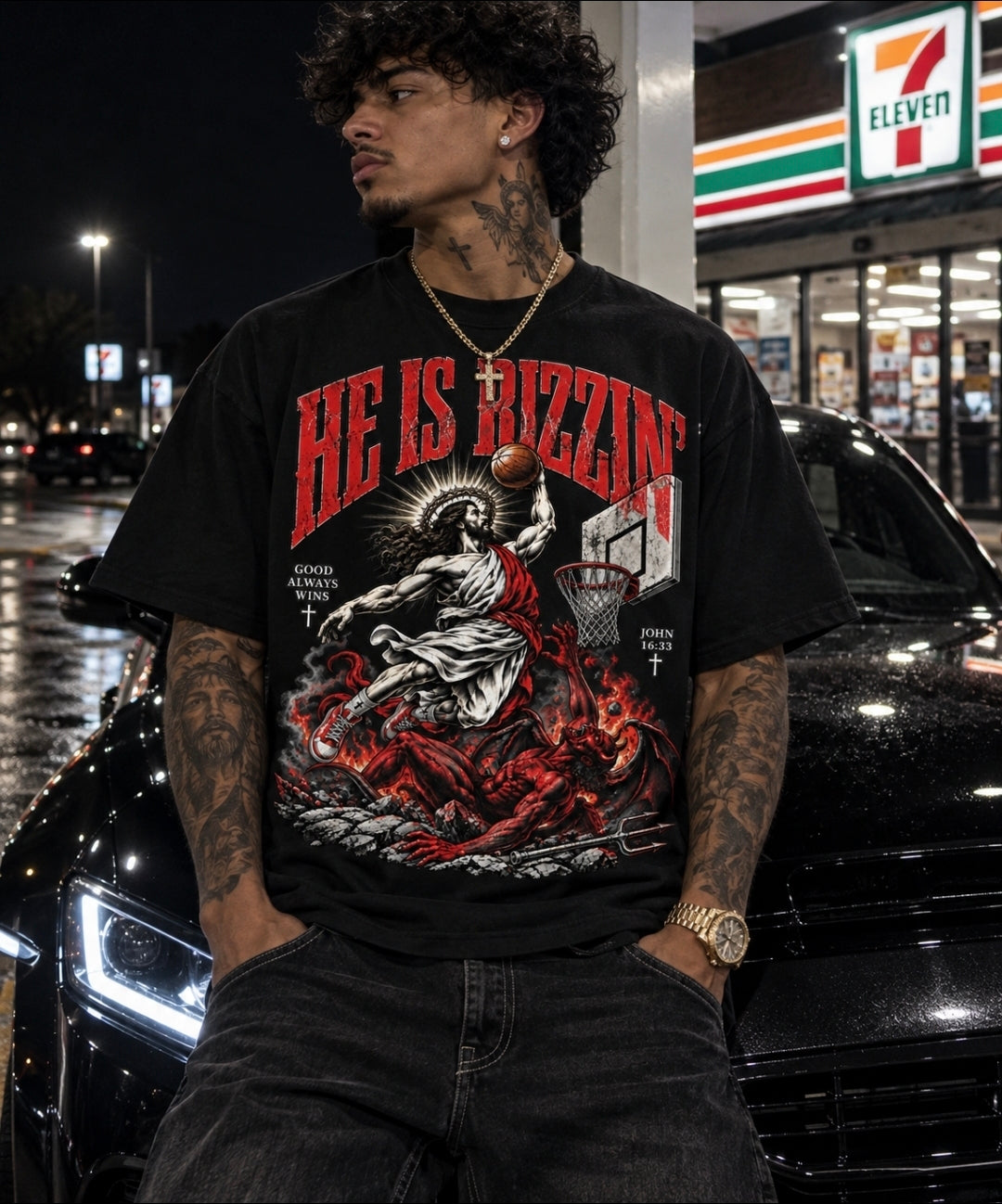 He Is Rizzin' Tee