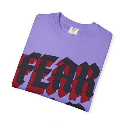 Fear God Graphic T-Shirt — Gothic Red & Black